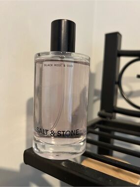 Salt & Stone Black Rose & Oud Body Mist - Light Pink Clear Bottle
